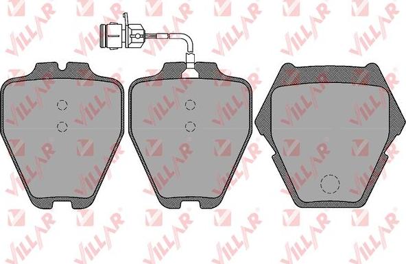 Villar 626.1767 - Brake Pad Set, disc brake www.autospares.lv