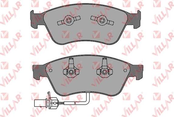 Villar 626.1772 - Bremžu uzliku kompl., Disku bremzes www.autospares.lv