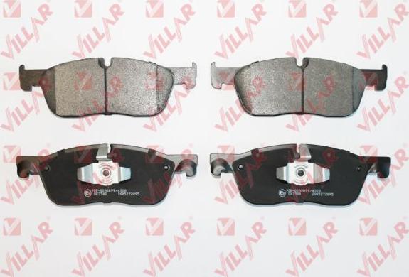 Villar 626.2095 - Bremžu uzliku kompl., Disku bremzes www.autospares.lv