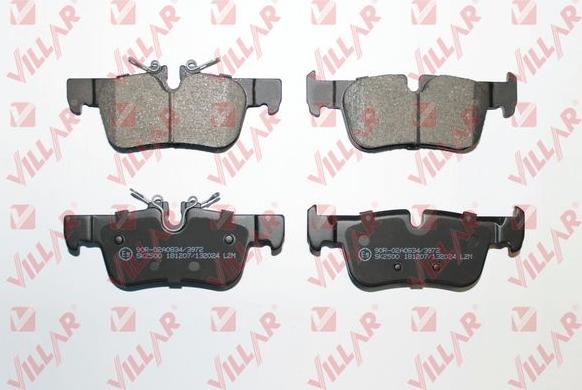 Villar 626.2024 - Bremžu uzliku kompl., Disku bremzes www.autospares.lv