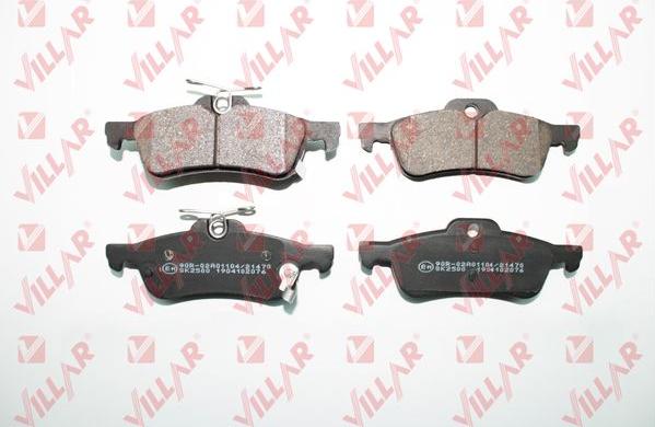 Villar 626.2076 - Тормозные колодки, дисковые, комплект www.autospares.lv