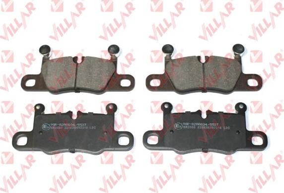 Villar 626.2316 - Bremžu uzliku kompl., Disku bremzes www.autospares.lv