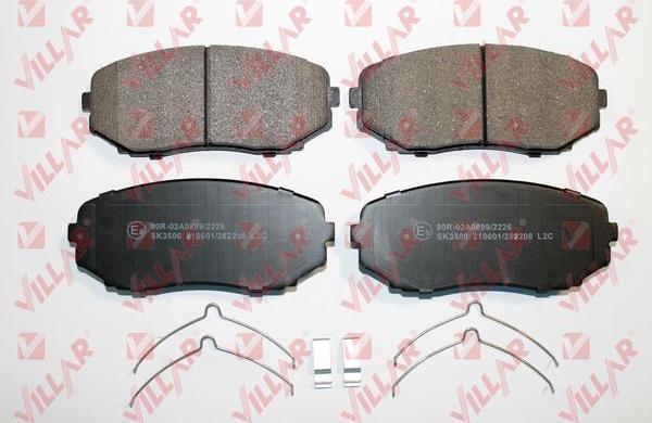 Villar 626.2208 - Brake Pad Set, disc brake www.autospares.lv