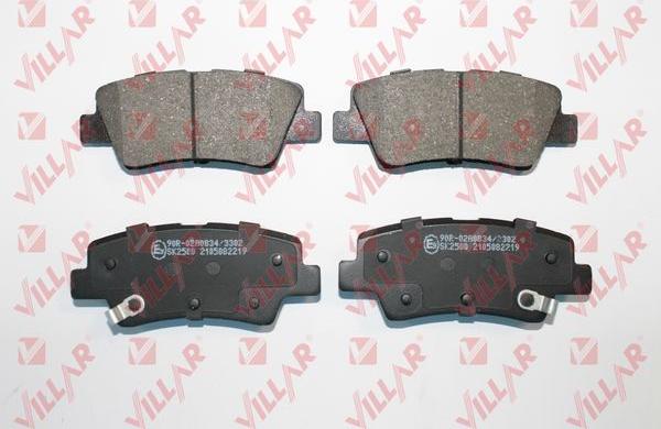 Villar 626.2219 - Bremžu uzliku kompl., Disku bremzes www.autospares.lv