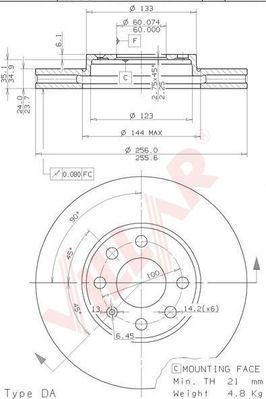 Villar 628.0491 - Bremžu diski autospares.lv