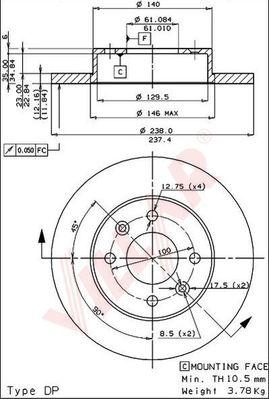 Villar 628.0532 - Bremžu diski autospares.lv