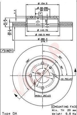 Villar 628.0740 - Bremžu diski autospares.lv