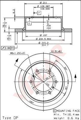 Villar 628.1401 - Brake Disc www.autospares.lv