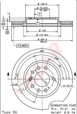 Villar 628.1068 - Bremžu diski autospares.lv