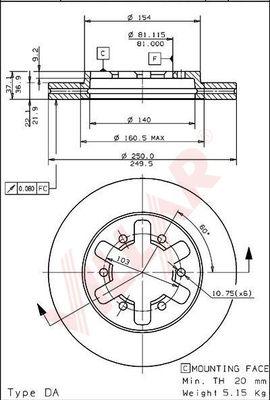 HELLA 8DD 355 106-331 - Bremžu diski www.autospares.lv