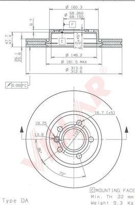 Villar 628.1758 - Bremžu diski autospares.lv