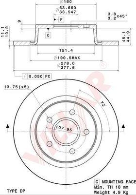 Villar 628.2067 - Bremžu diski autospares.lv