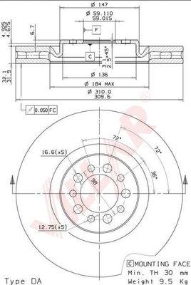 Villar 628.2163 - Bremžu diski autospares.lv