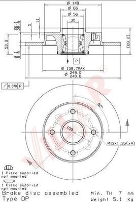 Villar 628.2136 - Bremžu diski autospares.lv