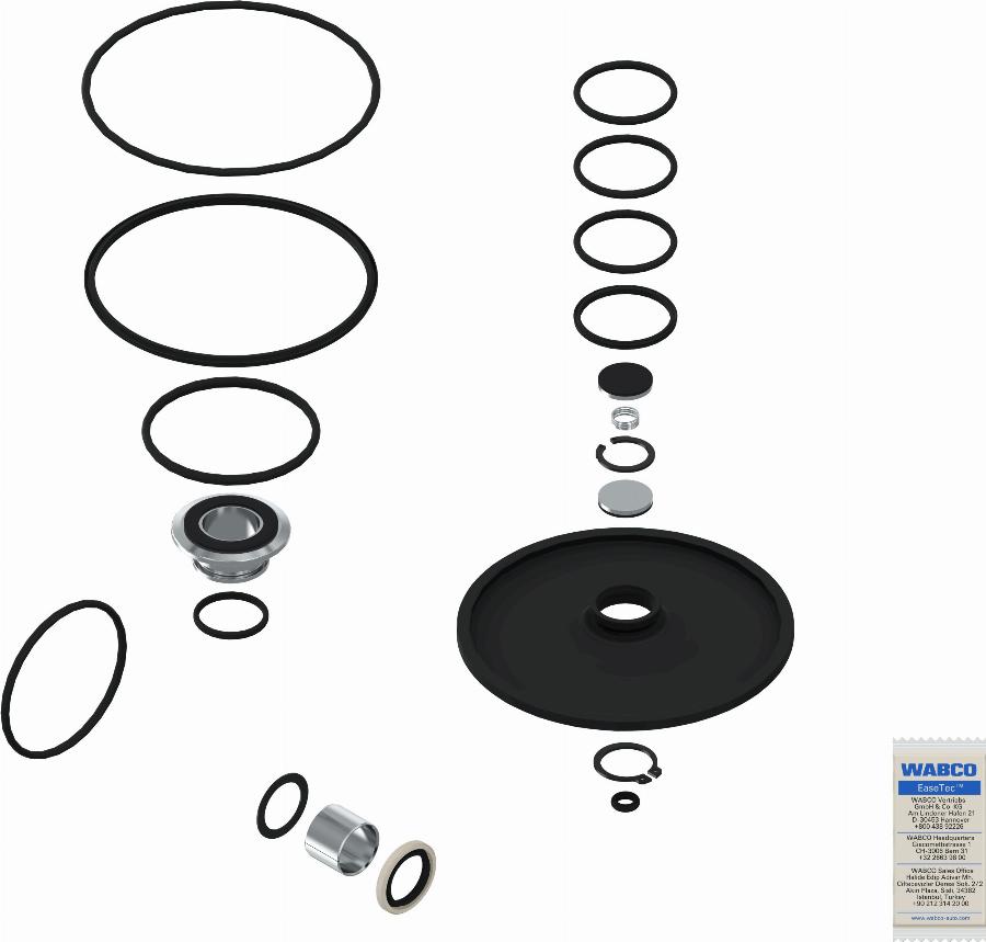 Wabco 475 710 002 2 - Remkomplekts, Bremžu spēka regulators www.autospares.lv