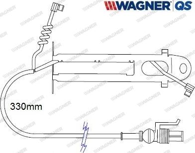 Wagner 587056W - Indikators, Bremžu uzliku nodilums www.autospares.lv