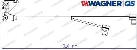 Wagner 587060W - Indikators, Bremžu uzliku nodilums www.autospares.lv