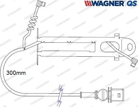 Wagner 587033W - Indikators, Bremžu uzliku nodilums www.autospares.lv