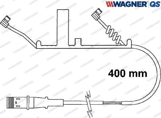 Wagner 587021W - Indikators, Bremžu uzliku nodilums www.autospares.lv