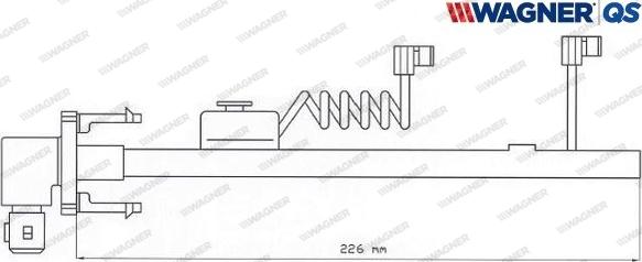 Wagner 587027W - Indikators, Bremžu uzliku nodilums www.autospares.lv