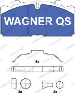 Wagner 2908804950 - Brake Pad Set, disc brake www.autospares.lv