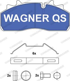 Wagner 2915904950 - Bremžu uzliku kompl., Disku bremzes www.autospares.lv