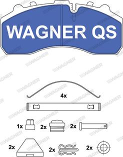 Wagner 2910804950 - Bremžu uzliku kompl., Disku bremzes www.autospares.lv