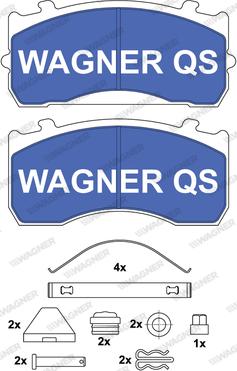 Wagner 2911504950 - Bremžu uzliku kompl., Disku bremzes www.autospares.lv