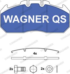 Wagner 2913104950 - Brake Pad Set, disc brake www.autospares.lv