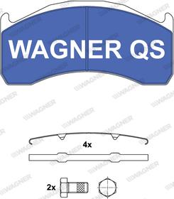 Wagner 2913704950 - Bremžu uzliku kompl., Disku bremzes www.autospares.lv