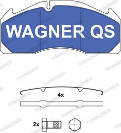 Wagner 2912504950 - Bremžu uzliku kompl., Disku bremzes www.autospares.lv