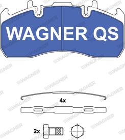 Wagner 2917304950 - Bremžu uzliku kompl., Disku bremzes www.autospares.lv