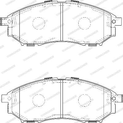 Wagner WBP80001A - Bremžu uzliku kompl., Disku bremzes www.autospares.lv