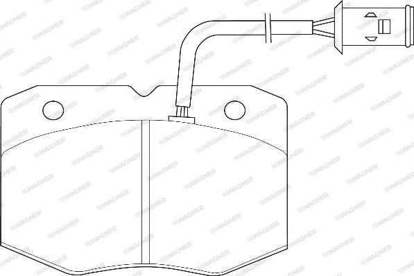 Wagner WBP29038A - Bremžu uzliku kompl., Disku bremzes www.autospares.lv