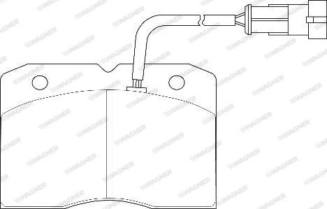 Wagner WBP29140A - Bremžu uzliku kompl., Disku bremzes autospares.lv