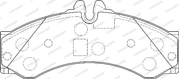 Wagner WBP29153A - Bremžu uzliku kompl., Disku bremzes www.autospares.lv