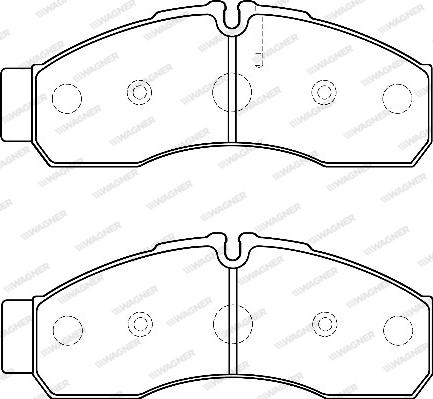 Wagner WBP29160C - Тормозные колодки, дисковые, комплект www.autospares.lv