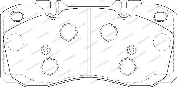 Wagner WBP29122A - Bremžu uzliku kompl., Disku bremzes www.autospares.lv