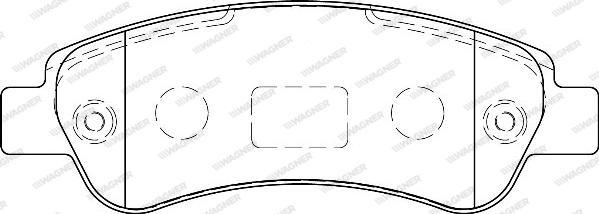 Wagner WBP24465A - Тормозные колодки, дисковые, комплект www.autospares.lv