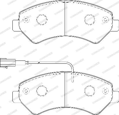 Wagner WBP24466A - Bremžu uzliku kompl., Disku bremzes www.autospares.lv