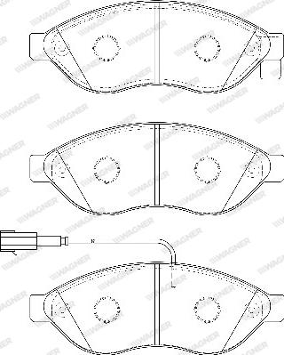 Wagner WBP24468B - Bremžu uzliku kompl., Disku bremzes www.autospares.lv