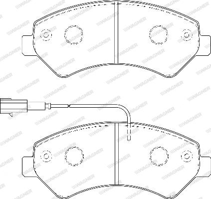 Wagner WBP24467A - Bremžu uzliku kompl., Disku bremzes www.autospares.lv