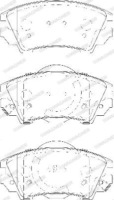 Wagner WBP24412A - Bremžu uzliku kompl., Disku bremzes www.autospares.lv