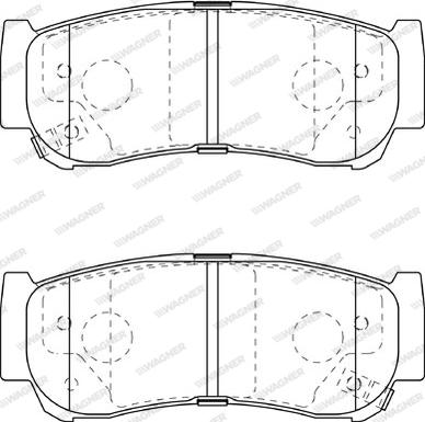 Wagner WBP24488A - Brake Pad Set, disc brake www.autospares.lv