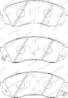 Wagner WBP24597A - Bremžu uzliku kompl., Disku bremzes www.autospares.lv