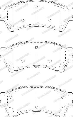 Wagner WBP24582A - Bremžu uzliku kompl., Disku bremzes www.autospares.lv