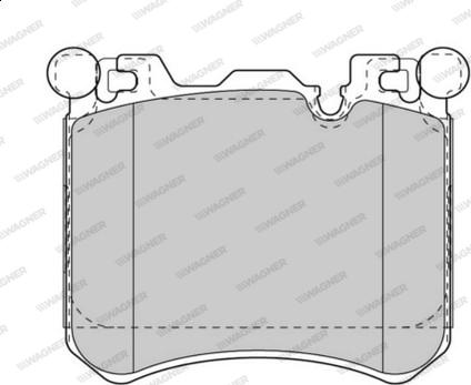 Wagner WBP24524A - Тормозные колодки, дисковые, комплект www.autospares.lv