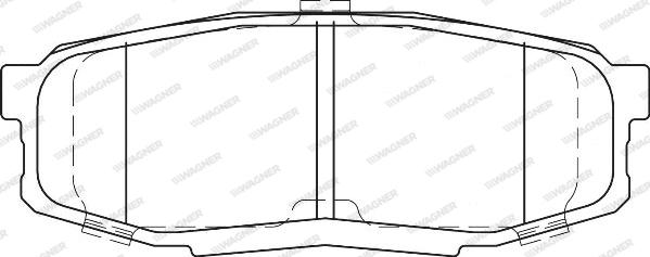 Wagner WBP24653A - Тормозные колодки, дисковые, комплект www.autospares.lv