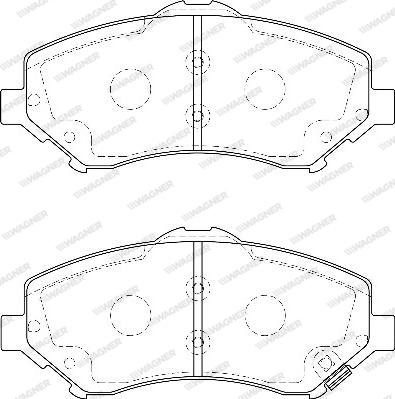 Wagner WBP24604A - Bremžu uzliku kompl., Disku bremzes www.autospares.lv