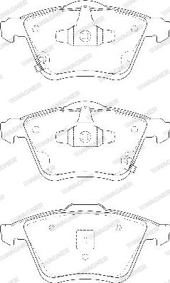 Wagner WBP24002A - Bremžu uzliku kompl., Disku bremzes www.autospares.lv